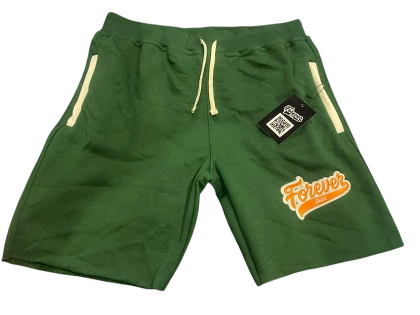 FOREVER SOLID EMBROIDERED COTTON SHORTS