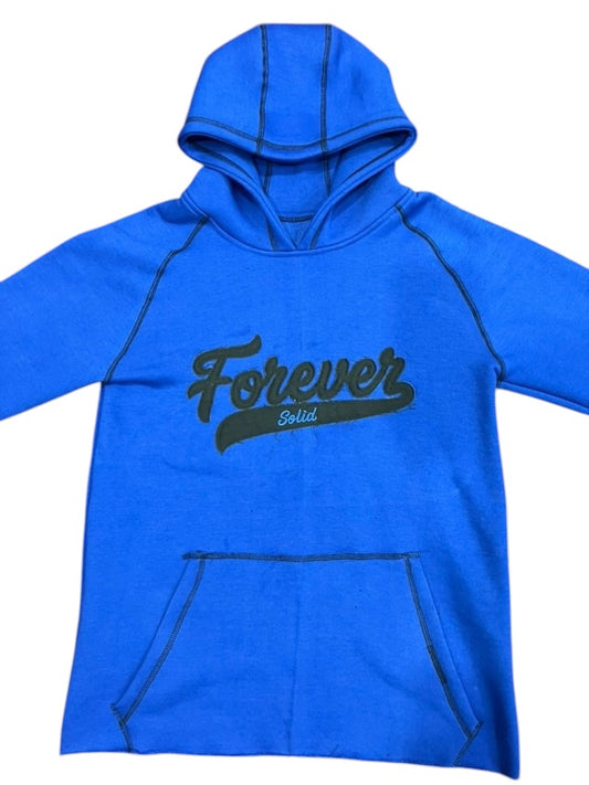 FOREVER SOLID DISTRESSED HOODIE