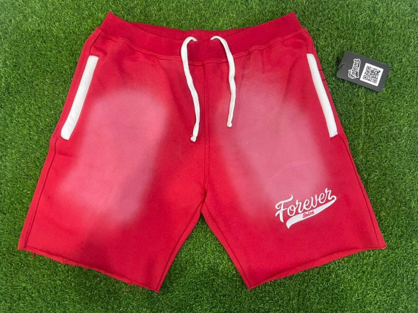 FOREVER SOLID EMBROIDERED COTTON SHORTS