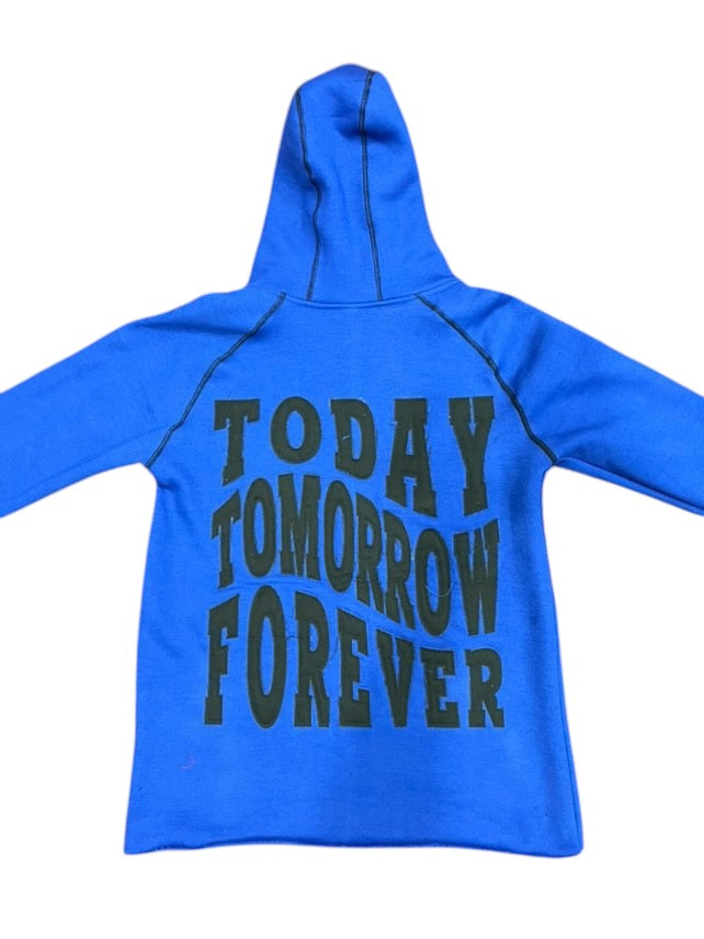 FOREVER SOLID DISTRESSED HOODIE