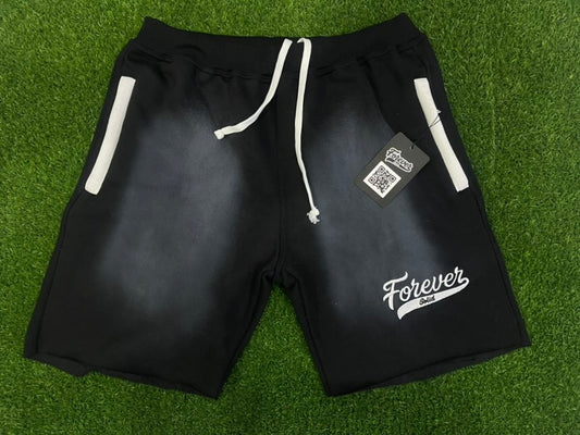 FOREVER SOLID EMBROIDERED COTTON SHORTS