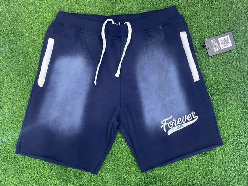FOREVER SOLID EMBROIDERED COTTON SHORTS