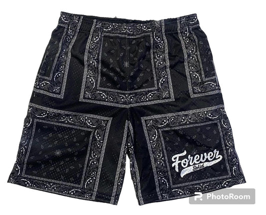 FOREVER SOLID PAISLEY SHORTS