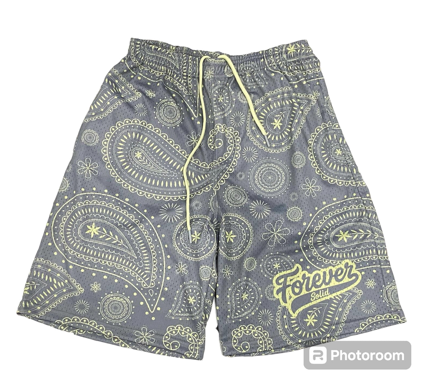 FOREVER SOLID PAISLEY SHORTS