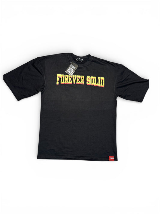 FOREVER SOLID SHARK TEE W/BLACK RHINESTONES
